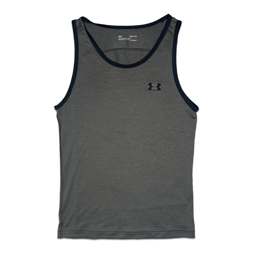 Under Armour Grey and Black Heat Gear Tank Top